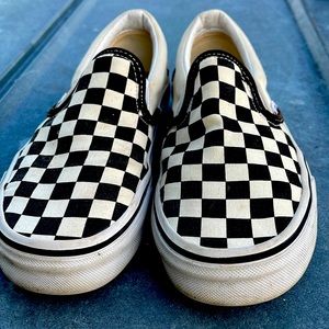 Checkered vans. Women size 6.
